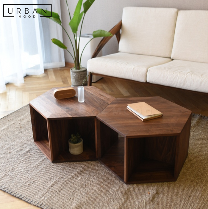 OAKEN Modern Solid Wood Coffee Table -  unit