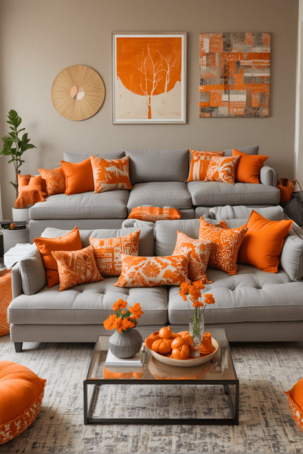 Orange Living Room Decor Ideas You Need to Try – The Crafty Hacks