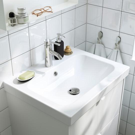 ORRSJÖN Wash-basin with water trap - white x cm