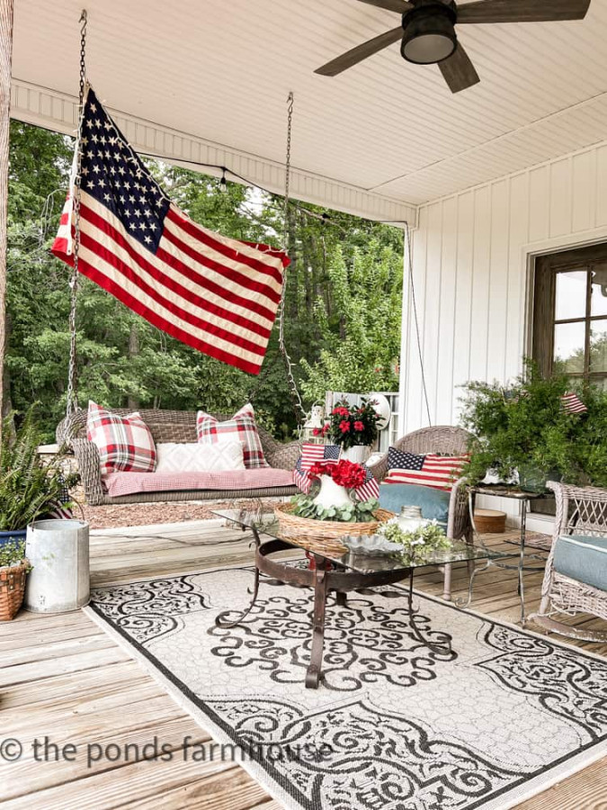 Patriotic Porch Decorations for th of July