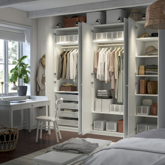 PAX / GULLABERG wardrobe combination, white/white, xx cm