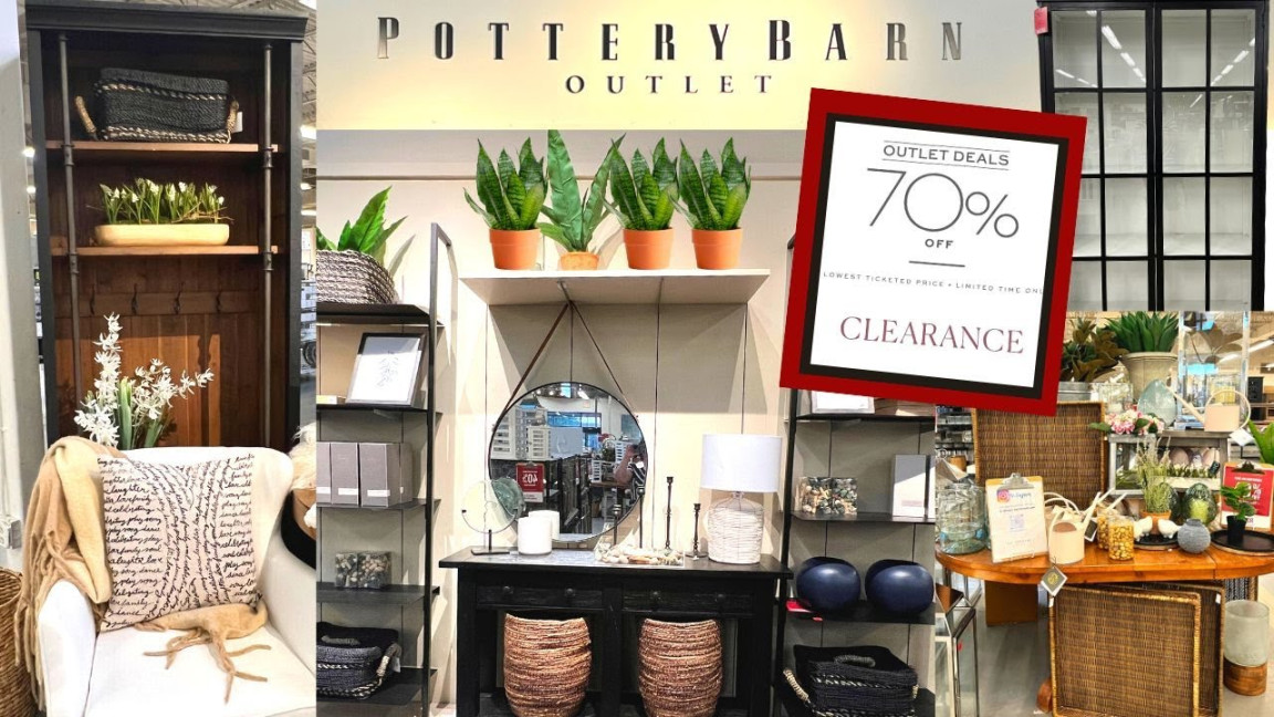 POTTERY BARN %OFF HIGH END HOME DECOR & FURNITURE  HOW TO SCORE BIG AT  POTTERY BARN OUTLETS