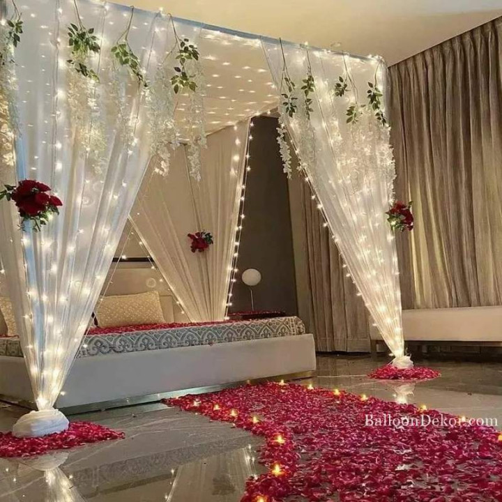 Premium Bed Decoration for Wedding Night