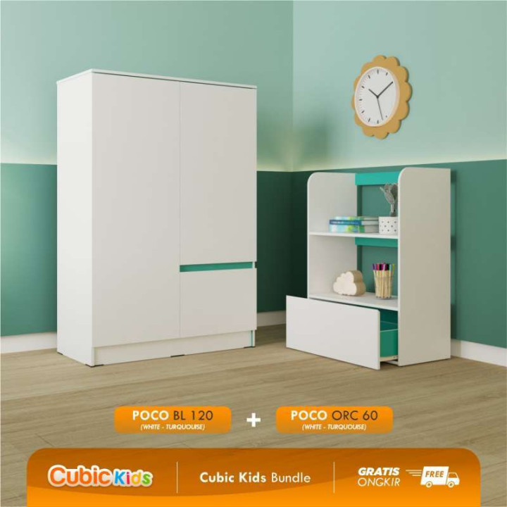 Promo Cubic Set Kamar Tidur Anak / Paket Kamar Anak  / Poco Bl