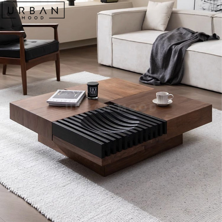 RAEC Modern Solid Wood Coffee Table - L x W x H