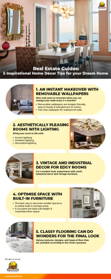 Real Estate Guides:Inspirational Home Décor Tips [Infographic]