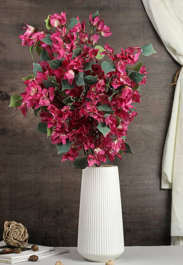 Satyam Kraft  Pcs Artificial Bougainvillea Glabra Fake Plant