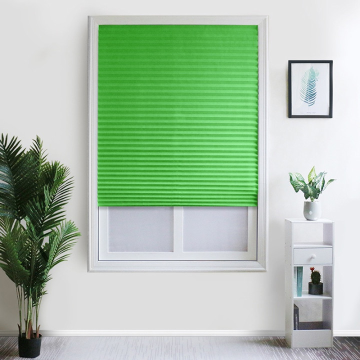 Self-Adhesive Pleated Blinds Curtains Half Windows For Bathroom Balcony  Shades For Living