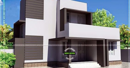 Simple modern house in  square meter - Kerala Home Design and