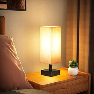 Small Table Lamp for Bedroom - Bedside Lamps for Nightstand