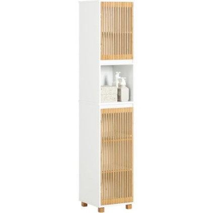 SoBuy BZR-W Hochschrank Badezimmer Schrank Badschrank schmal