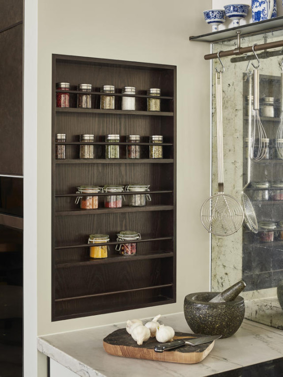 spice rack ideas that save on space but add design flair