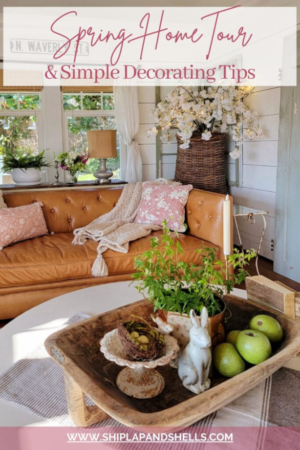 Spring Cottage Home Tour and Simple Decorating Ideas - Shiplap and