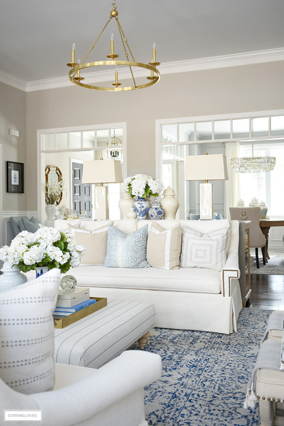 Spring Living Room Decorating Tips - CitrineLiving