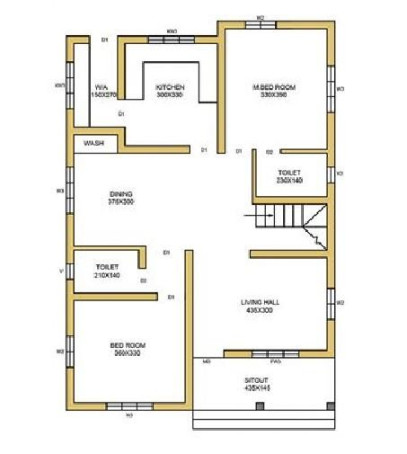 Sq Ft BHK Simple Modern Single Floor House and Free Plan