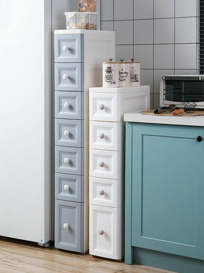 Storage Cabinet Drawers Home Organizers Narrow Type Racks Gap