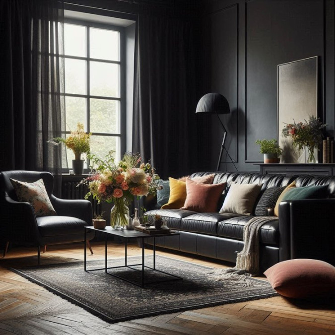 Stylish Black Living Room Ideas for Elegance