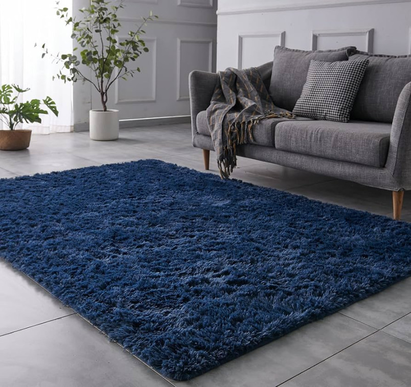 TABAYON Indoor Modern Soft x Shag Area Rugs, Non-Slip Plush