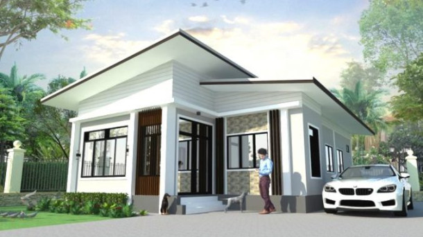 This single-storey house design is budget-friendly yet cozy and