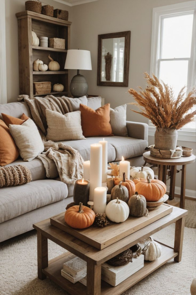 Top  Fall Living Room Decor ideas on Pinterest