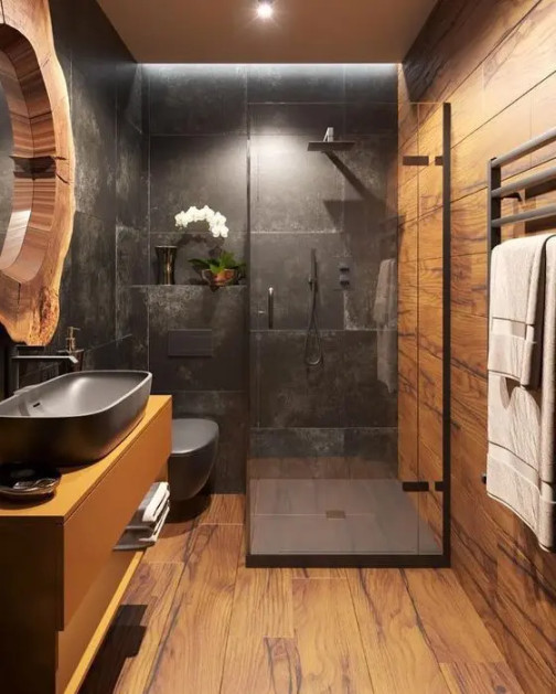 Trendy Wood Look Tile Ideas For Bathrooms - DigsDigs