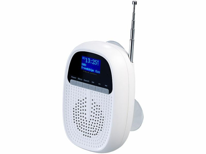 VR-Radio Duschradio: Badezimmer-Akku-Radio mit DAB+/FM, Bluetooth,  Freisprech-Funktion,  W: Amazon