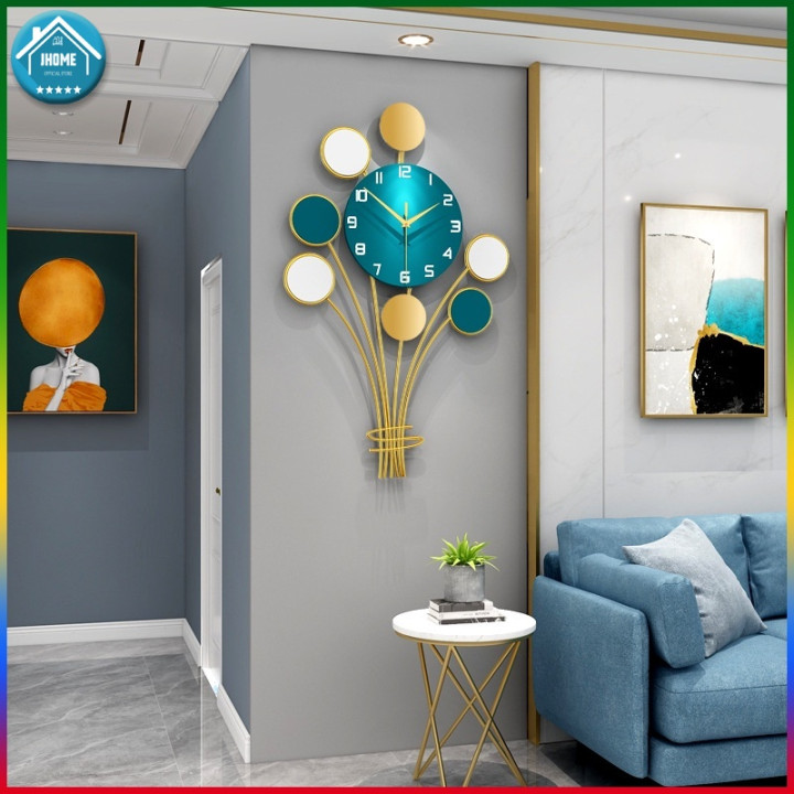 】 Wall Clock Luxury Clocks Living Room Creative Home