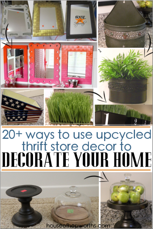 + ways to upcycle thrift store decor to decorate your home