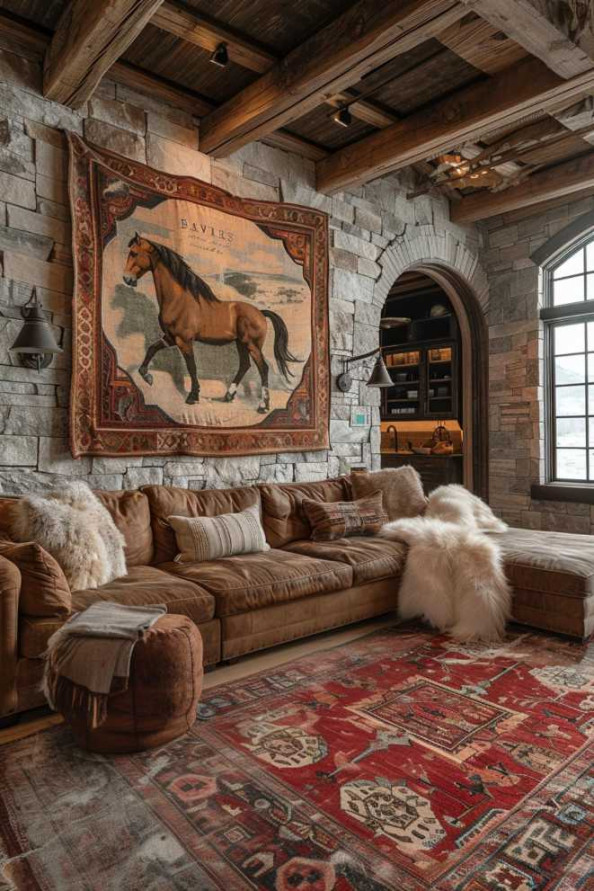 Western Living Room Ideas: Embracing Cozy Frontier Style