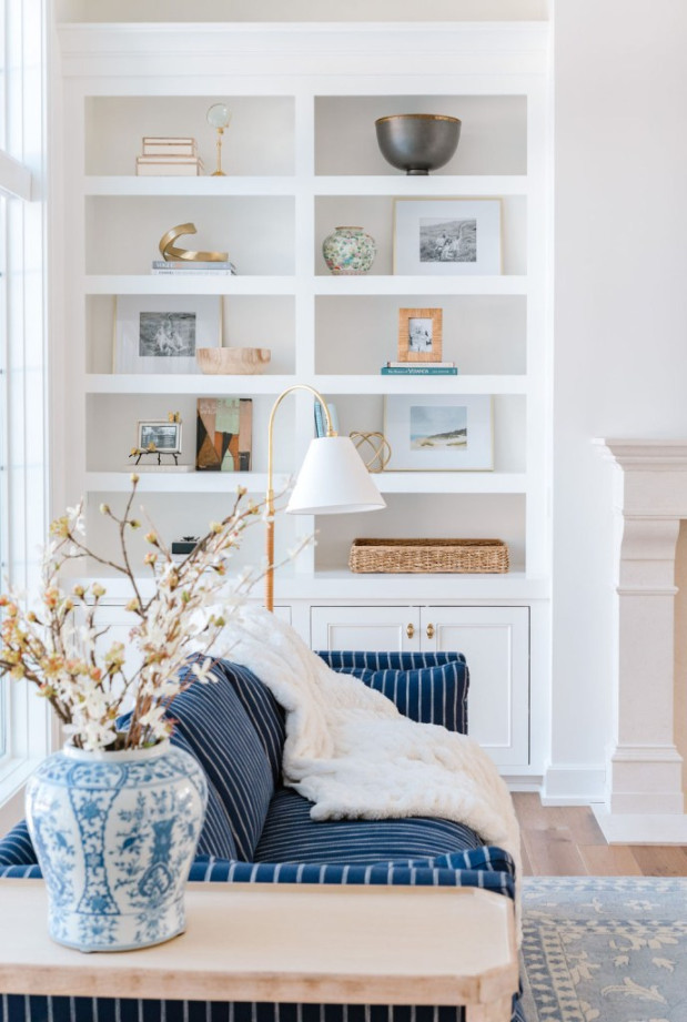 Where I source affordable shelf decor + how to style built-ins