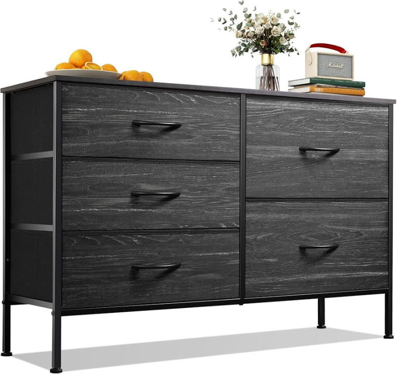 WLIVE Dresser for Bedroom with  Drawers, Wide Bedroom Dresser