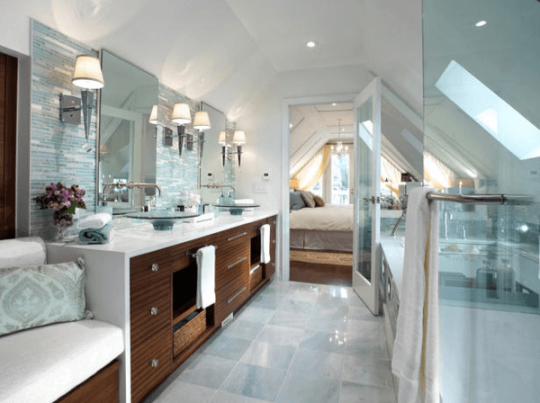 working with sloped ceilings in the bathroom  mecc