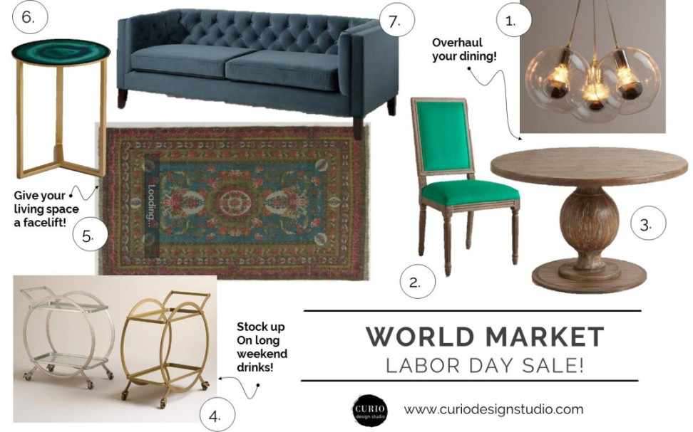 WORLD MARKET LABOR DAY SALE ROUND UP!  Curio Design Studio