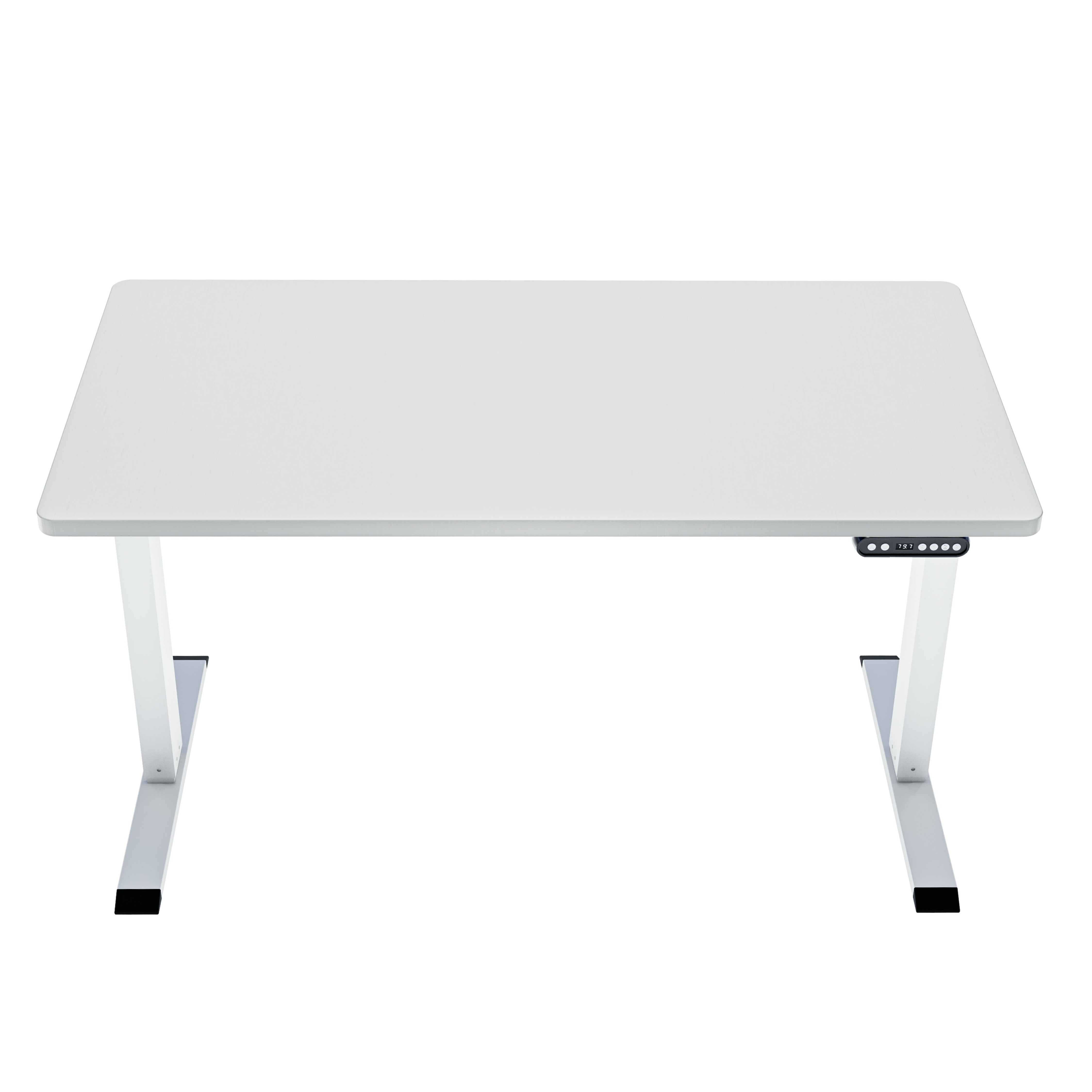 X Adjustable Table - White frame, White MFC ( Sizes), Build Your