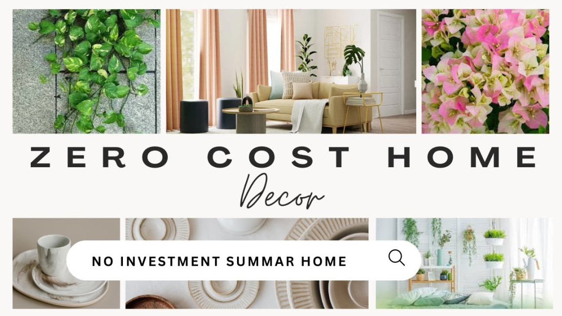 Zero Investment Home Decor/Minimum Investment Home decor ideas